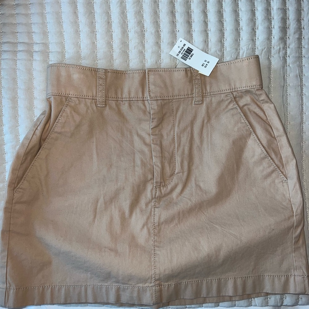 Abercrombie & Fitch Tan Mini Skirt